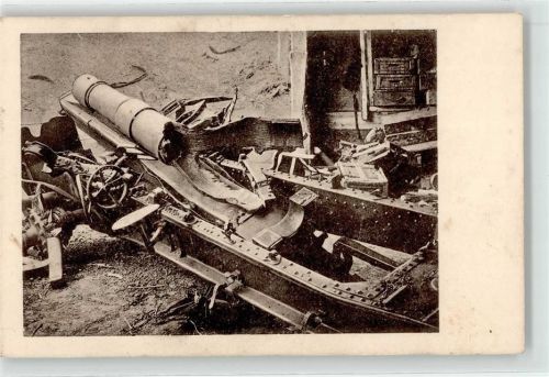 Bruges 1917 Feldpostd WK I Geschütz