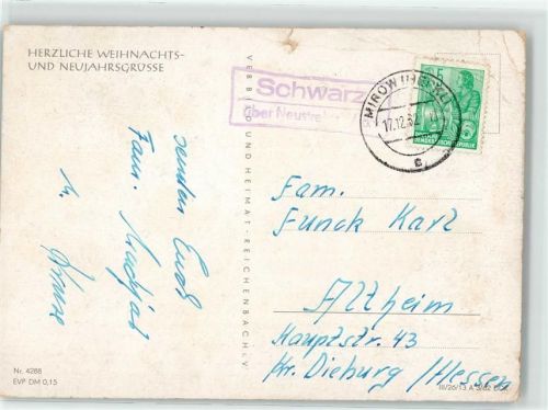 Schwarz Landpoststempel
