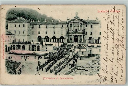 Oropa 1906 Processione di Fontanamora Wallfahrtskirche