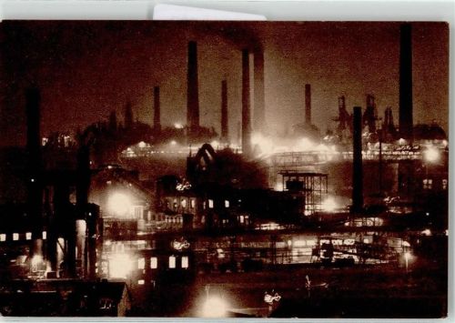66333 W6620 Völklingen - Eisenwerke bei Nacht