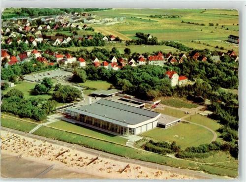 Duhnen Fliegeraufnahme Meerwasserwellen Schwimmbad