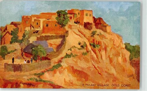 Goldküste E. Cheesman Oilette Fulani Village Cap Coast