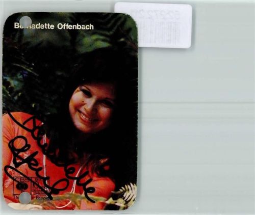 Bernadette Offenbach Autogramm origin. Unterschrift