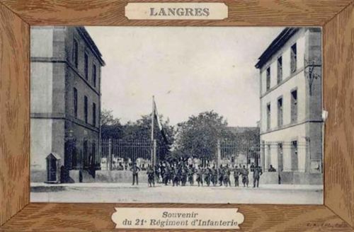 Langres Langres (Frankreich) Kaserne Regiment 21 Leporello I-II
