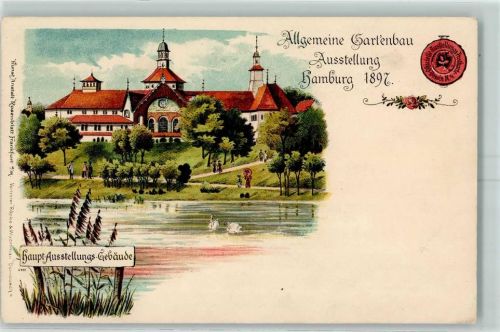 Hamburg 1897 Nr. 4 Ausstellungsgebäude AK