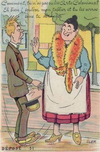 Kolonien Frankreich Humor Leporello I-II