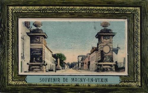 Magny-en-Vexin Magny-en-Vexin (Frankreich) Leporello I-II (Ecken abgestossen, Stauchung)