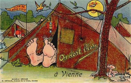 Vienne Vienne (Frankreich) Leporello, auf dem Zeltplatz I-II
