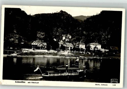 Schmilka Mit Fährboot