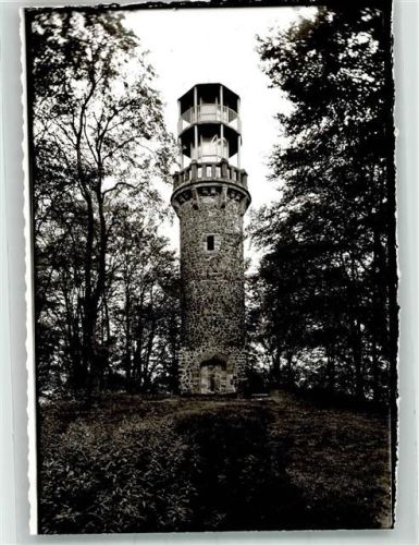 Großalmerode Aussichtsturm auf dem Bilstein Foto Original aus Archiv eines Ansichtskartenverlages Ort handschriftlich