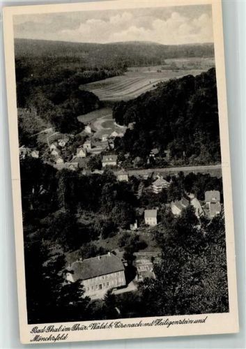 Thal Panorama des Ortes mit Heiligenstein und Mönchsfeld Verlag Thoericht Nr. 17456