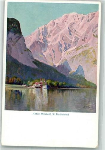 St. Bartholomä sign. Reinbold, Anton Wallfahrtskirche am Fusse des Watzmanns