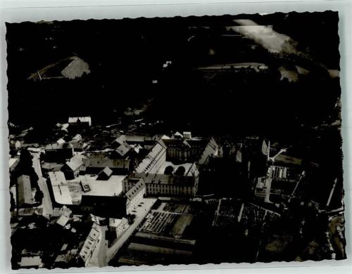 Metten Fliegeraufnahme Ort handschriftlich Foto Original aus Archiv eines Ansichtskartenverlages