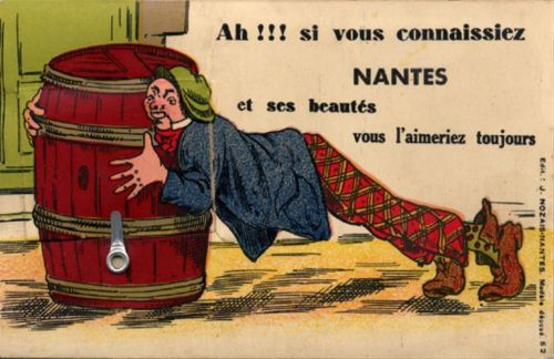 Nantes Nantes (Frankreich) Leporello, Mann am Fass II