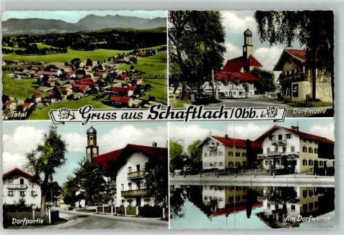 Schaftlach Dorfweiher Dorfansicht