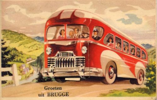 Bruges Brugge (Belgien) Leporello Omnibus I-II (Ecken abgestossen)
