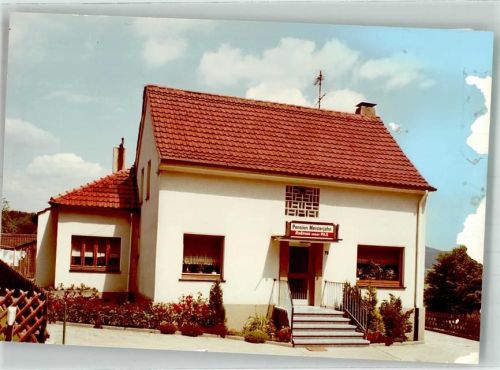 Langscheid Pension Meisterjahn Foto Original aus Archiv eines Ansichtskartenverlags Ort handschriftlich