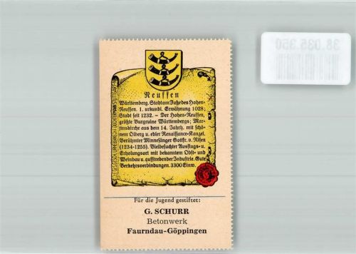 Faurndau Fa. Schurr Betonwerk Reussen Chronik