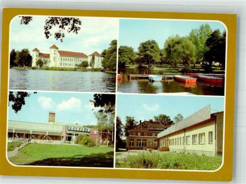 Rheinsberg Schloss Sanatorium Helmut Lehmann Himmelpfort Bootshafen Neuglobsow FDGB-Erholungsheim Stechlin Seilershof FDGB-Erholungsheim Haus am See Fotograf Körner VEB Bild und Heimat