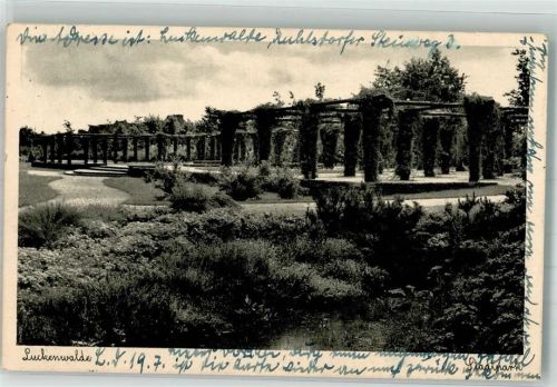 Luckenwalde 1941 Laubengänge im Stadtpark