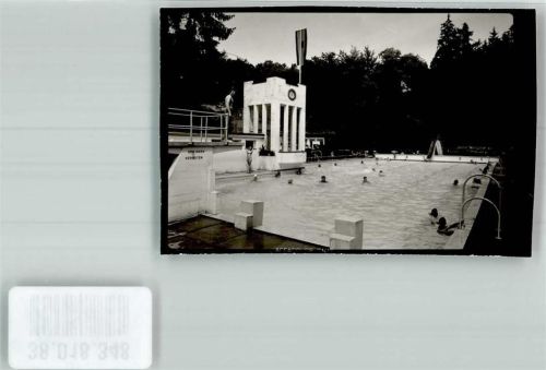 Laufenburg Schwimmbad Ort handschriftlich Foto Original aus Archiv eines Ansichtskartenverlages