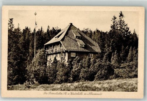 Seebach Foto H. Rost Darmstädter Ski- u. Wanderhütte im Schwarzwald Ort lt. Recherche