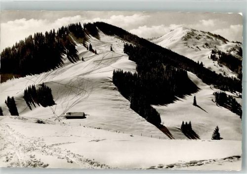 Ofterschwang Sigiswanger- und Rangiswangerhorn Verlag Franz Milz Bahnpost Kempten Zug 01568