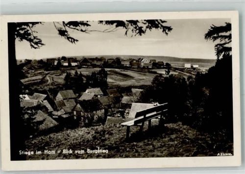 Stiege Die Burgstiege oberhalb des Ortes