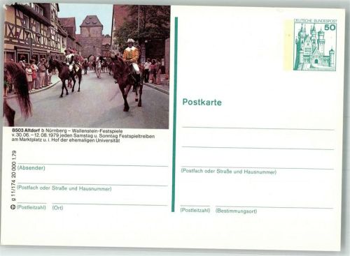Altdorf 1979 Tracht Wallenstein-Festspiele