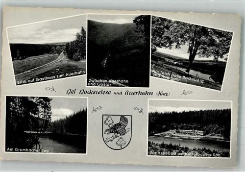 Auerhahn Berggasthaus Zum Auerhahn Grumbacher See Schwimmbad Kuttelbacher See Verlag Thoericht 20691