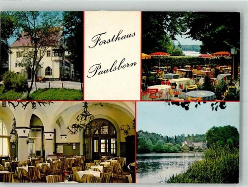 Grunewald Hotel Gasthaus Cafe Forsthaus Paulsborn Fotograf Meyerheim