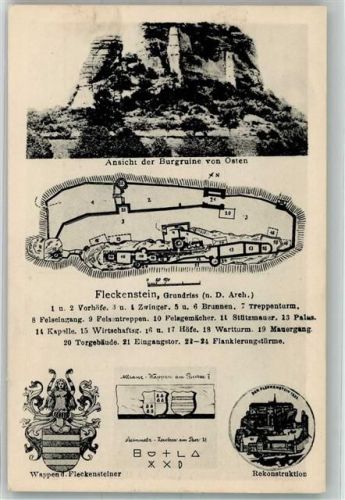 Lembach Burg Ruine Fleckenstein Wappen