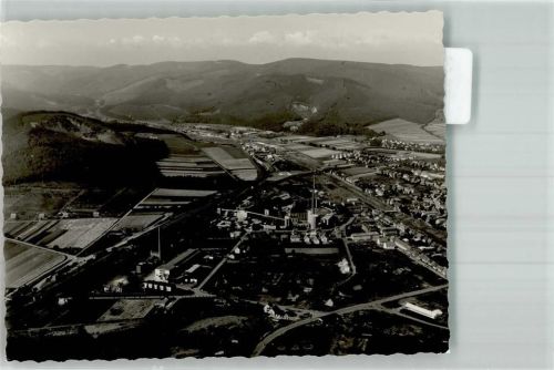 Langelsheim Fliegeraufnahme Foto Original aus Archiv eines Ansichtskartenverlages