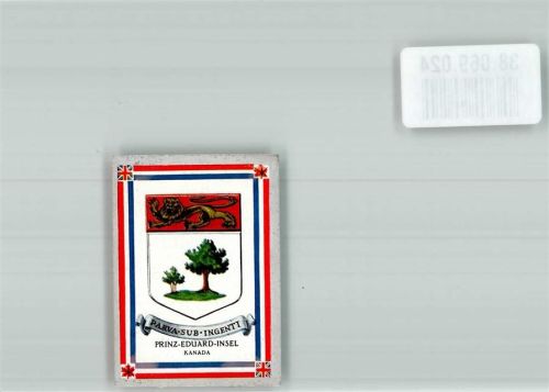 Wappen Prinz-Eduard-Insel Zigarettenbilder Charlottetown