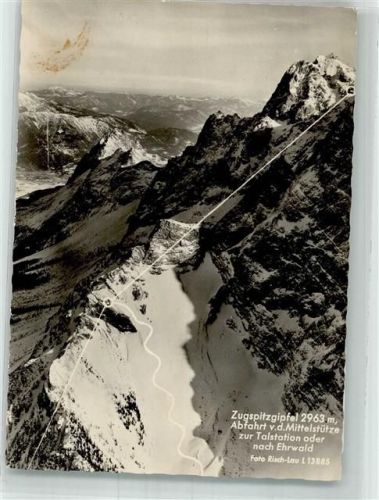 Ehrwald 1961 Zugspitze Winter