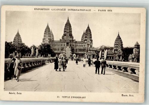 Phnom Penh 1931 Ausstellung Paris 1931 Temple d´Anokor-Vat