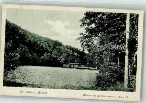 Ballenstedt 1929 Hirschteich Schwimmbad