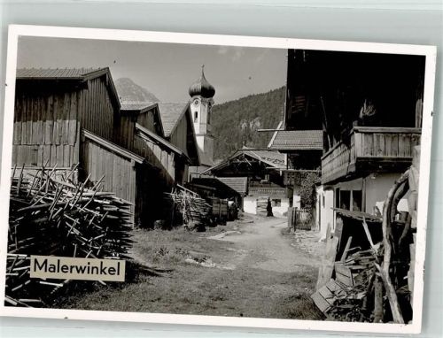 Farchant Kirhce Malerwinkel Foto Original aus Archiv eines Ansichtskartenverlages