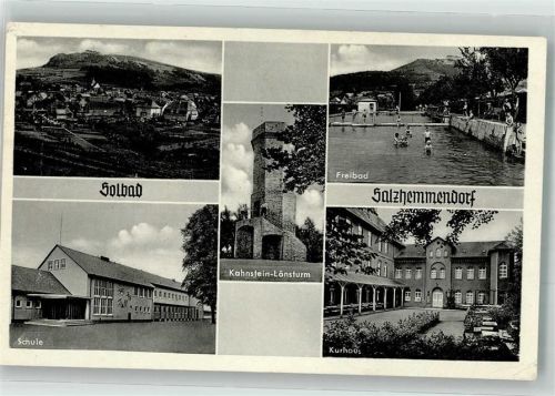 Salzhemmendorf Schwimmbad Schule Kurhaus Kahnstein-Lönsturm Notopfermarke Berlin
