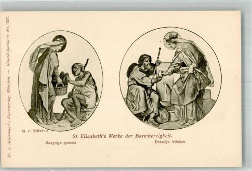 St. Elisabeth's Werke der Barmherzigkeit Ackermann's Kunstverlag No. 1237