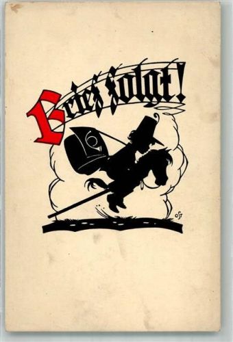 Auf dem Steckenpferd Brief folgt Verlag August Gunkel 477/2