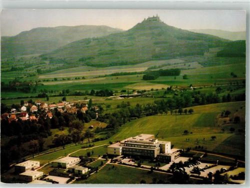 Hechingen 1978 Burg Krankenhaus Fliegeraufnahme