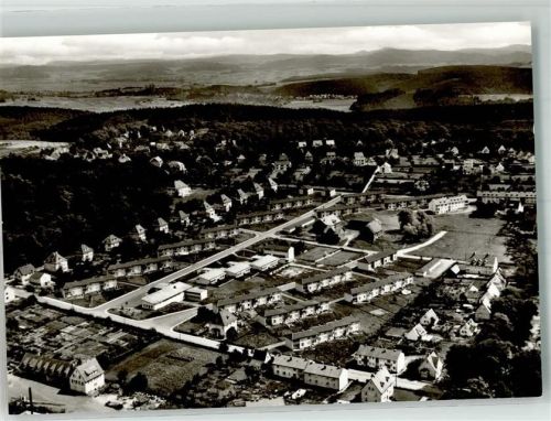 Arolsen Fliegeraufnahme des Ortes mit Neubausiedlung