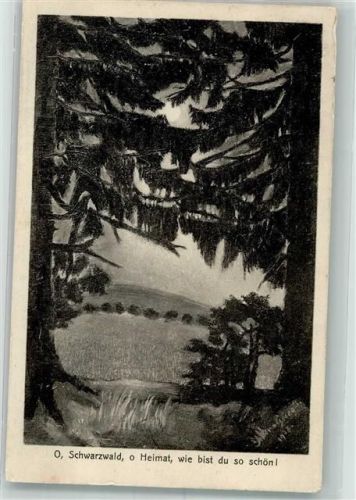 1910 O Schwarzwald o Heimat wie bist du schön
