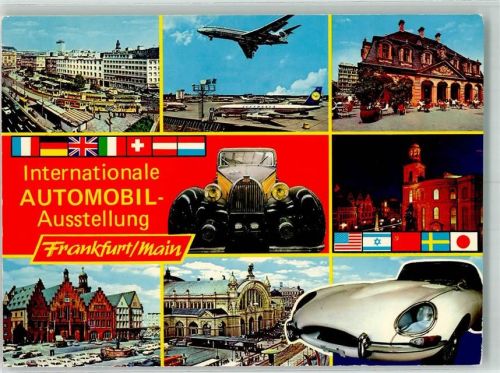 Frankfurt IAA Oldtimer Straßenbahn Flugzeug Hauptbahnhof