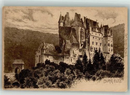 Wierschem Burg Eltz sign. Carl Jander