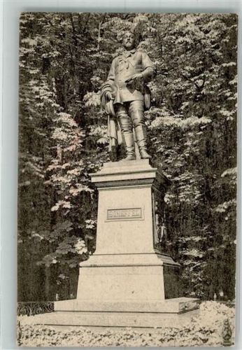 Heidelberg 1908 Das Scheffeldenkmal auf der Terrasse des Schlosses Verlag Edm. von König Nr. 3724