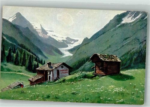 Werbung F.L. Cailler's Milch-Schokolade Almhütte