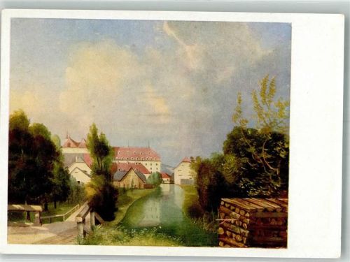 Schwadorf sign. Stifter, A. Fabrik- Garten um 1835 Künstlerhilfe