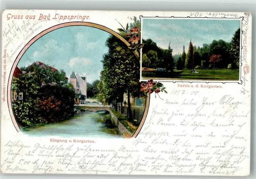 Bad Lippspringe 1900 Kurgarten